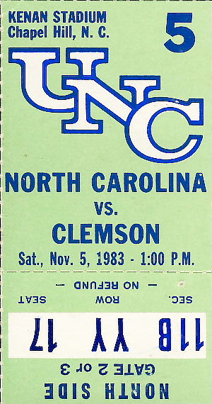 1983Clemson stub