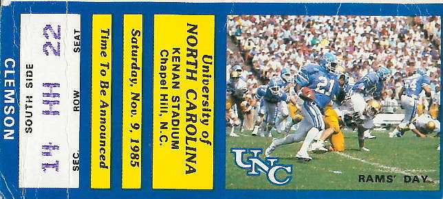 1985Clemson stub