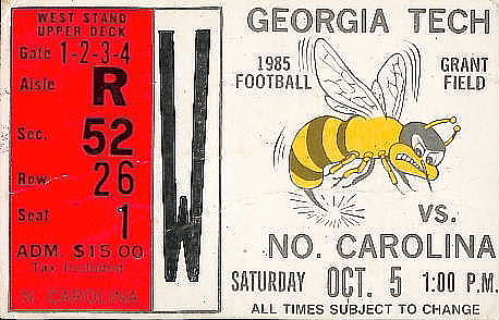 1985GaTech stub