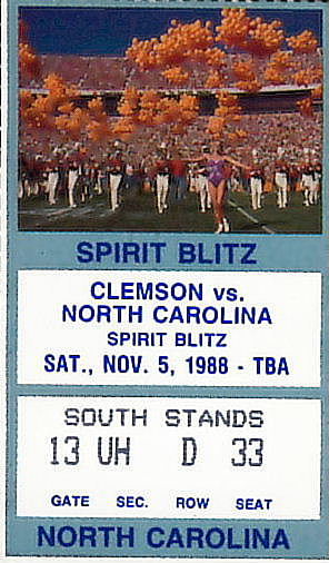 1988Clemson stub