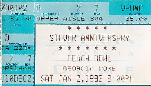 1993PeachBowl stub