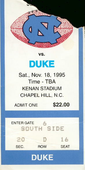 1995Duke stub