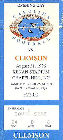 1996Clemson stub