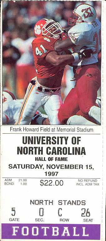 1997Clemson stub