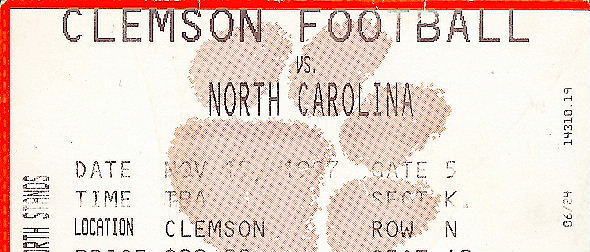 1997Clemson stub2