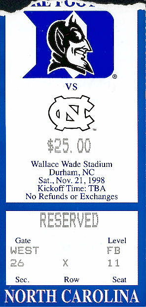 1998Duke stub