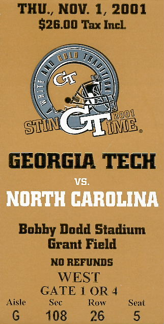 2001GaTech stub