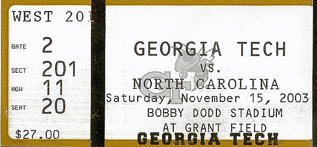 2003GaTech stub