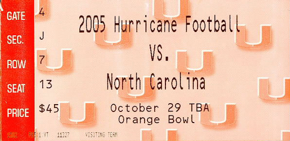 2005Miami stub