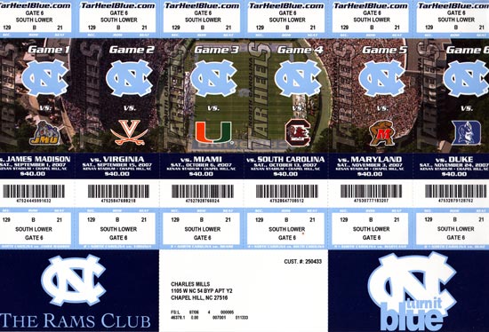 Unc Football Seating Chart