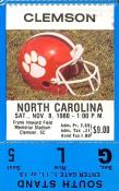 1980 UNC-Clemson Ticket Stub