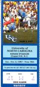 1987 UNC-Auburn Ticket Stub