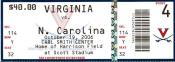 2006 UNC-UVa Ticket Stub 2