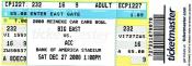 2008 UNC-West Virginia Meineke Bowl Ticket Stub