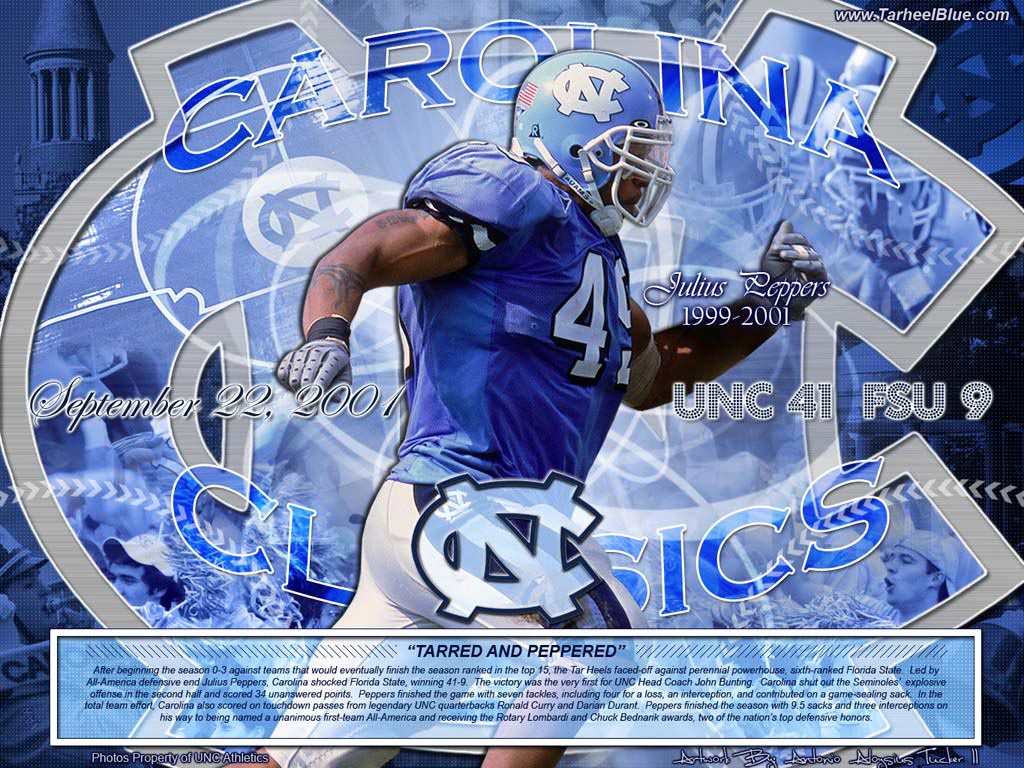 Julius Peppers UNC Wallpaper