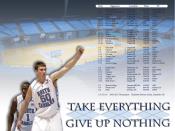 2007-2008 UNC Basketball Schedule Wallpaper