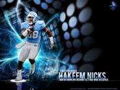 Explosive Hakeem Nicks Wallpaper