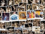 UNC Basketball Collage Wallpaper